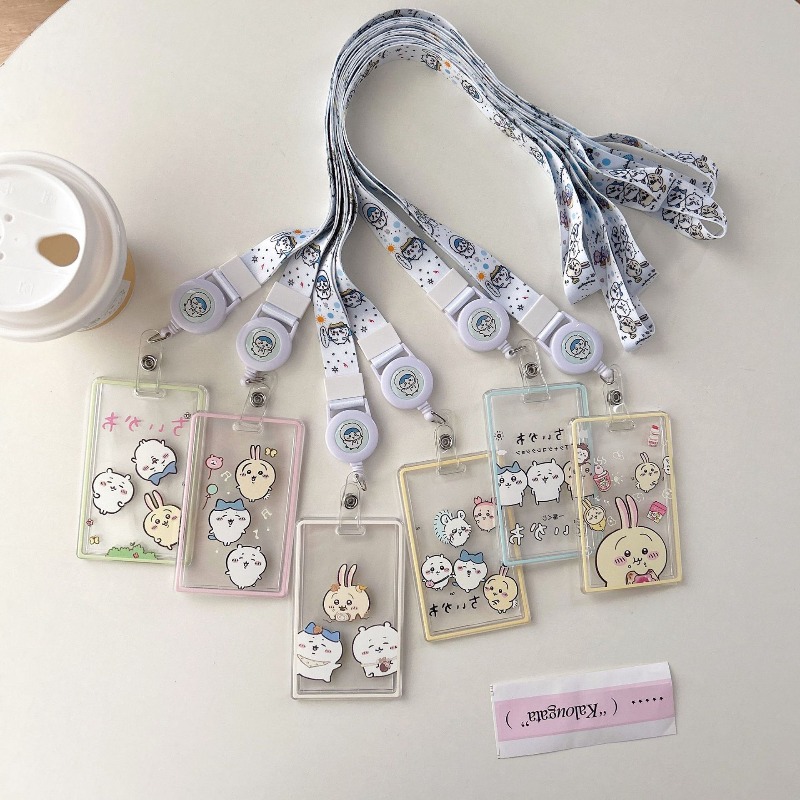 Card Sleeves Protector - Cute Cartoon Chiikawa Transparent Card Sleeves
