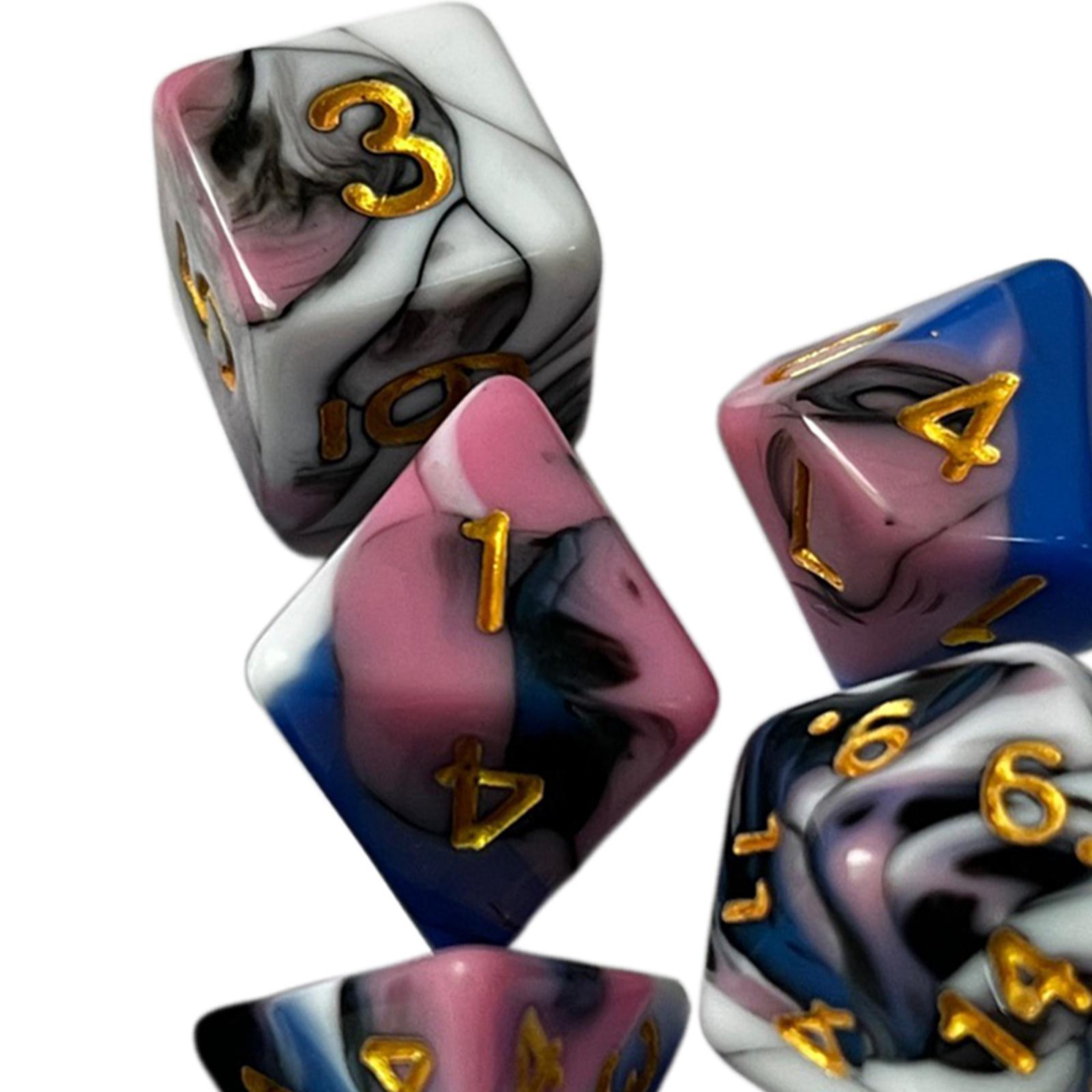 Acrylic Engraved Polyhedral Di - огляд і ціна Board Game Roleplay
