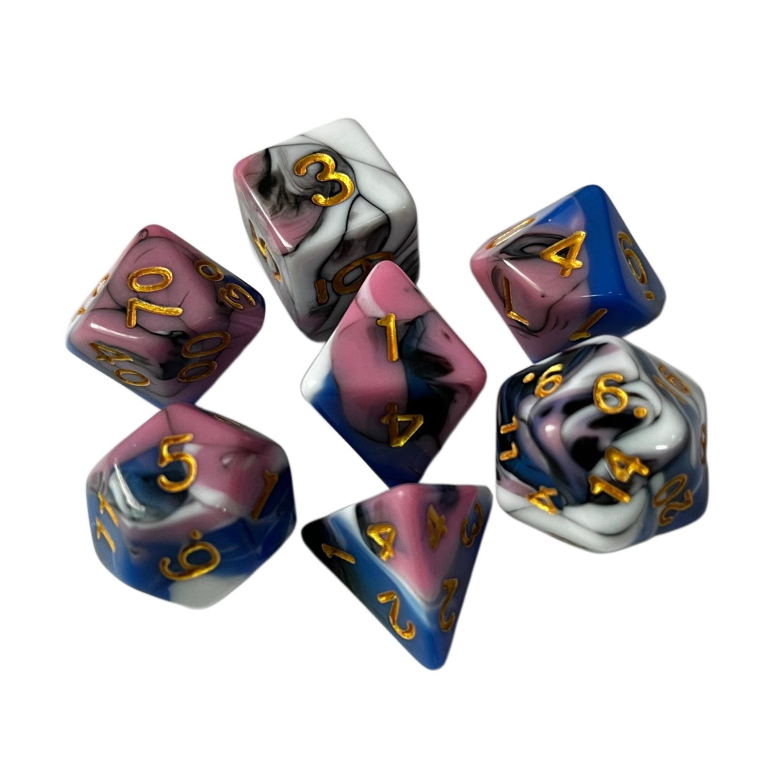 Acrylic Engraved Polyhedral Di - огляд і ціна Board Game Roleplay