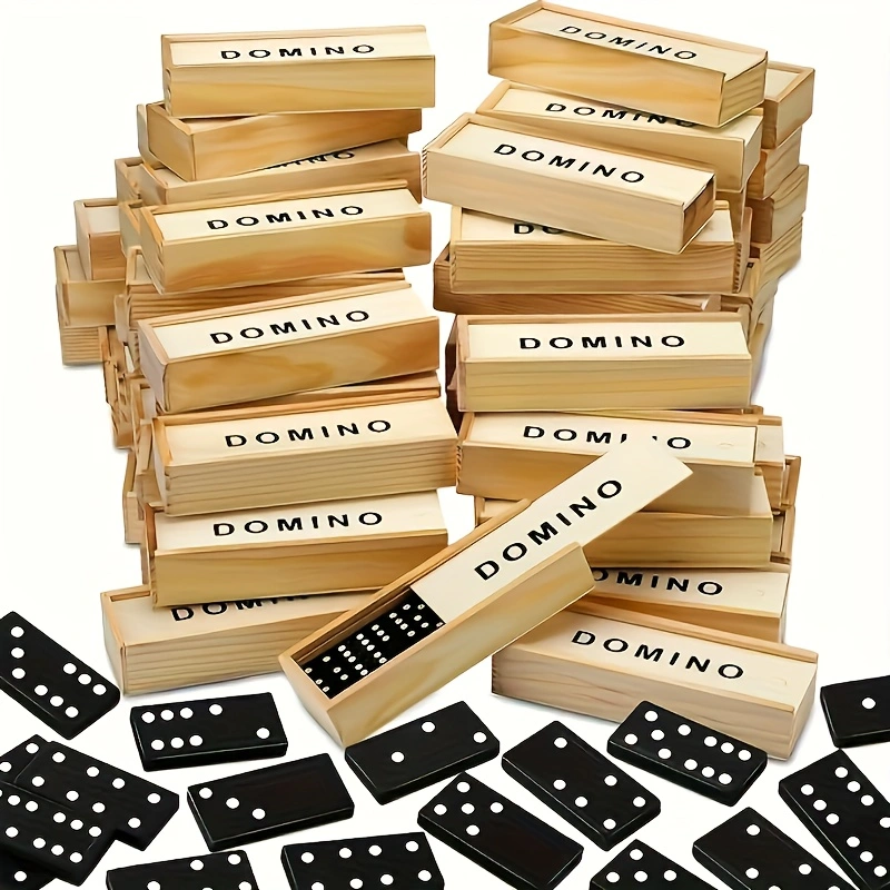 28pcs/box Mini Wooden Dominoes - огляд і ціна Board Game Review