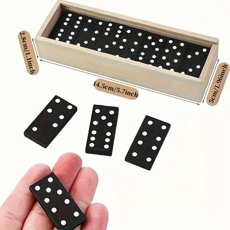 28pcs/box Mini Wooden Dominoes - огляд і ціна Board Game Review