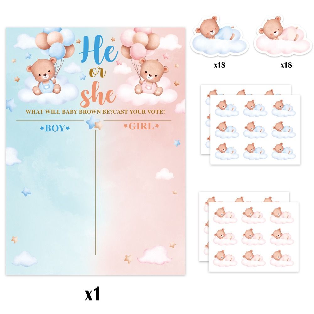 With Stickers Gender Revealed  - огляд і ціна Board Game Who Is It