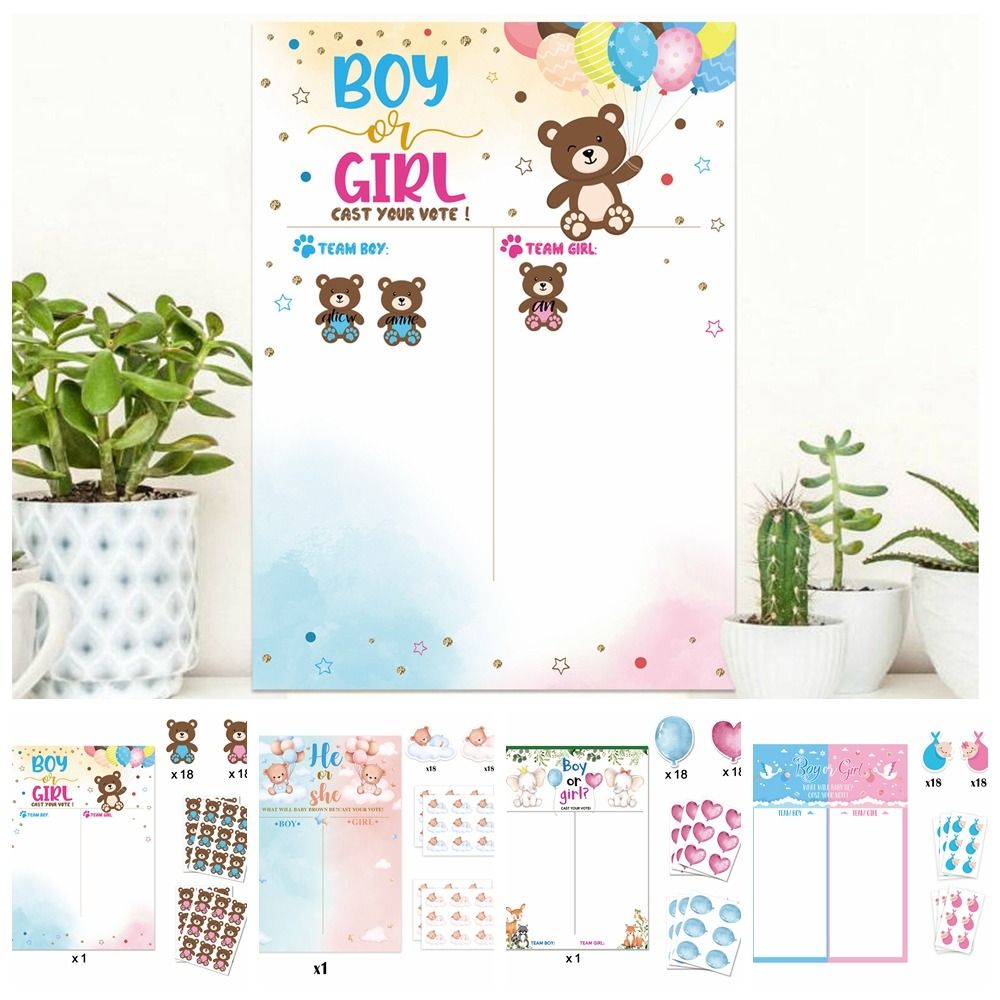 With Stickers Gender Revealed  - огляд і ціна Board Game Who Is It