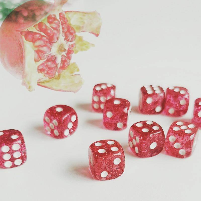 Set of 10pcs Glitter Dice Roll - огляд і ціна Board Game Digital