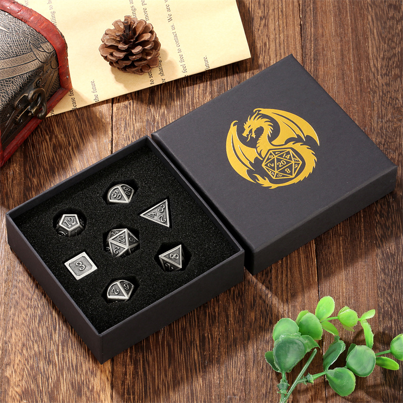 7pcs/set Metal Polyhedral Dice - огляд і ціна Board Game Roleplay