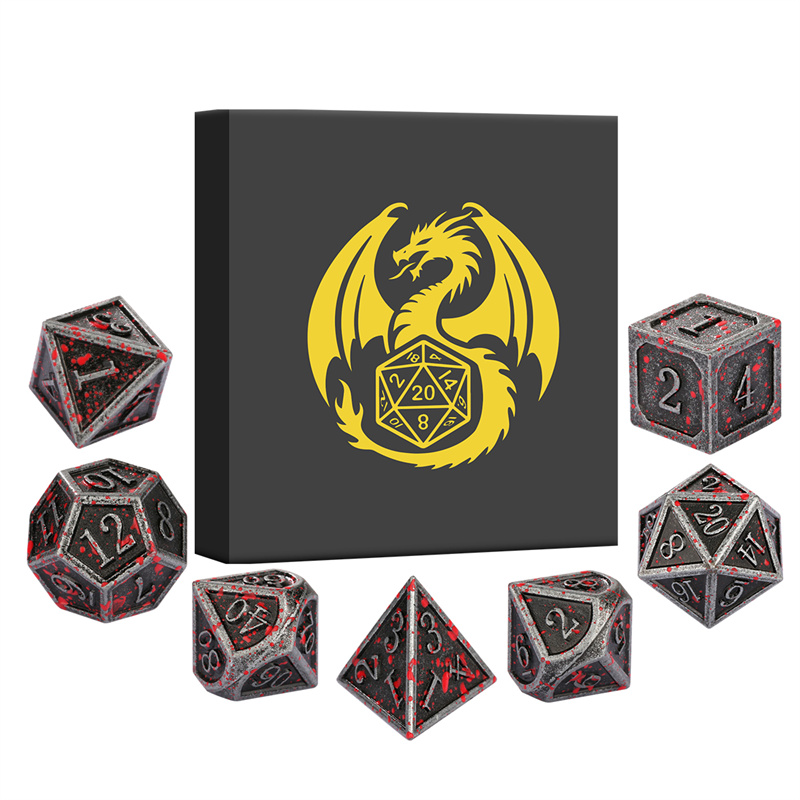 7pcs/set Metal Polyhedral Dice - огляд і ціна Board Game Roleplay