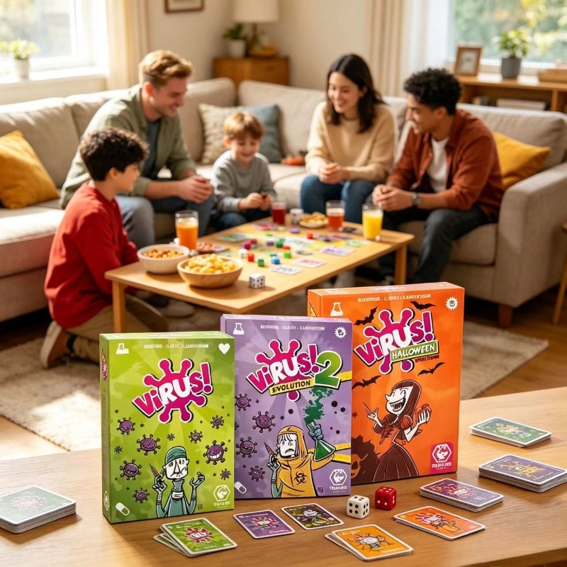 Family Strategy Card Game Set  - огляд і ціна Board Game Virus