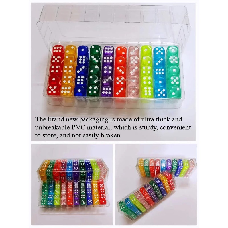 100 Pieces Colored 14mm Acryli - огляд і ціна Board Game Digital