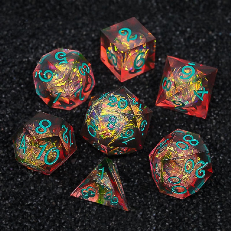 7PCS/Set Resin Dices Multi-sha - огляд і ціна Board Game Roleplay