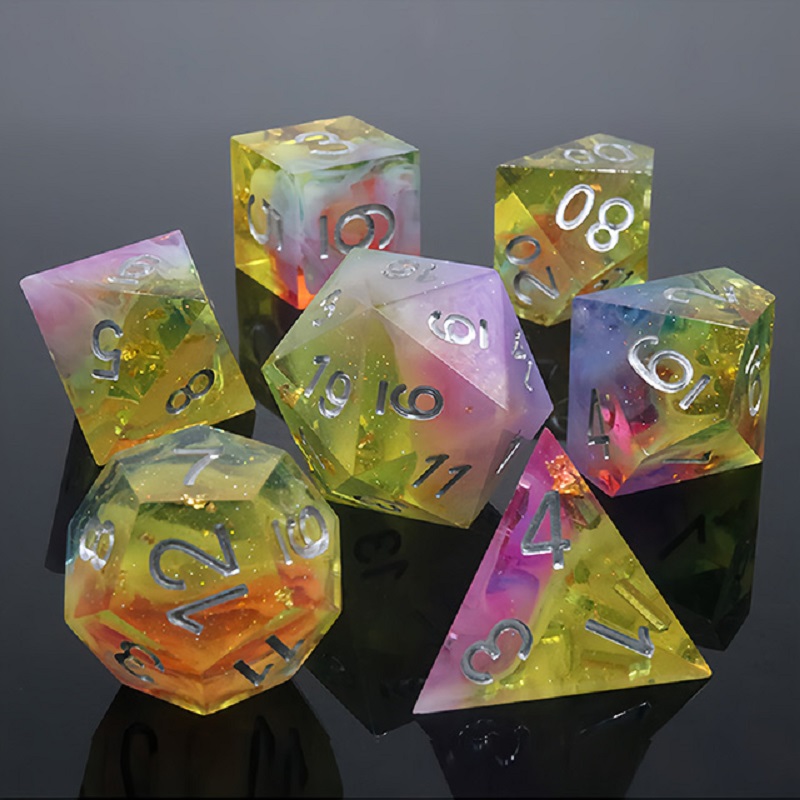 7PCS/Set Resin Dices Multi-sha - огляд і ціна Board Game Roleplay