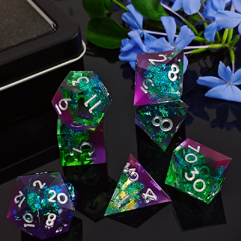7PCS/Set Resin Dices Multi-sha - огляд і ціна Board Game Roleplay