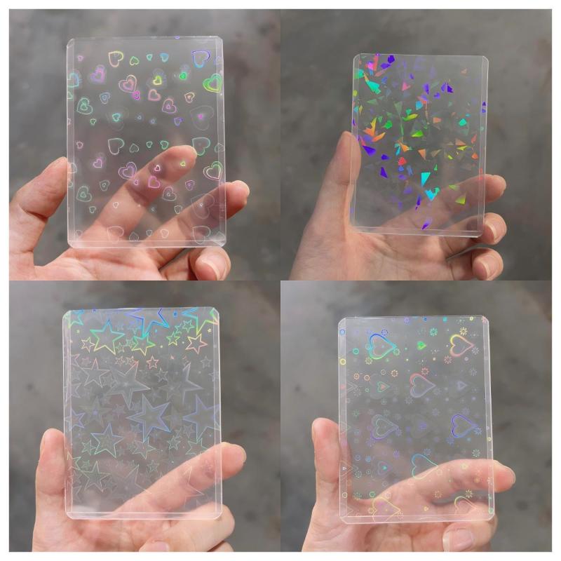 10Pcs Holographic Laser Clear  - огляд і ціна Card Sleeves Protector
