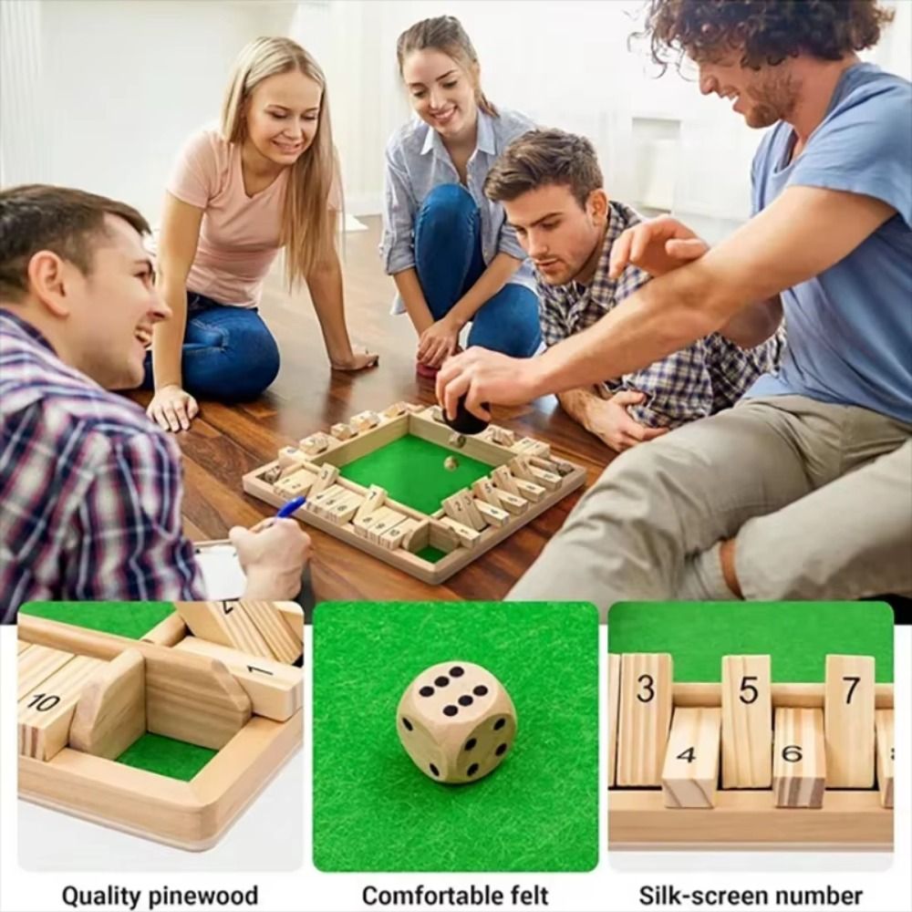 Shut The Box Table Board Game  - огляд і ціна Board Game Digital