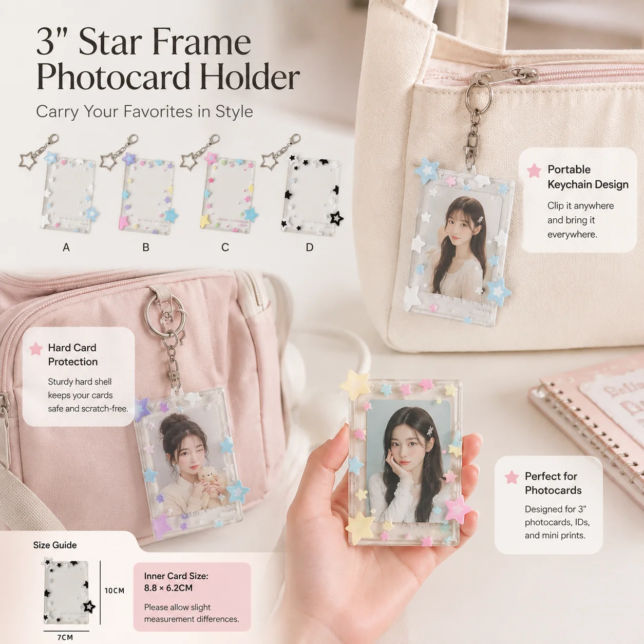 Star Design 3 Inch Photocard H - огляд і ціна Card Sleeves Protector
