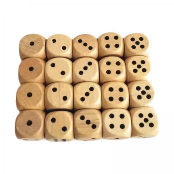 Wooden Six Sided Dice Set 2cm  - огляд і ціна Board Game Roleplay