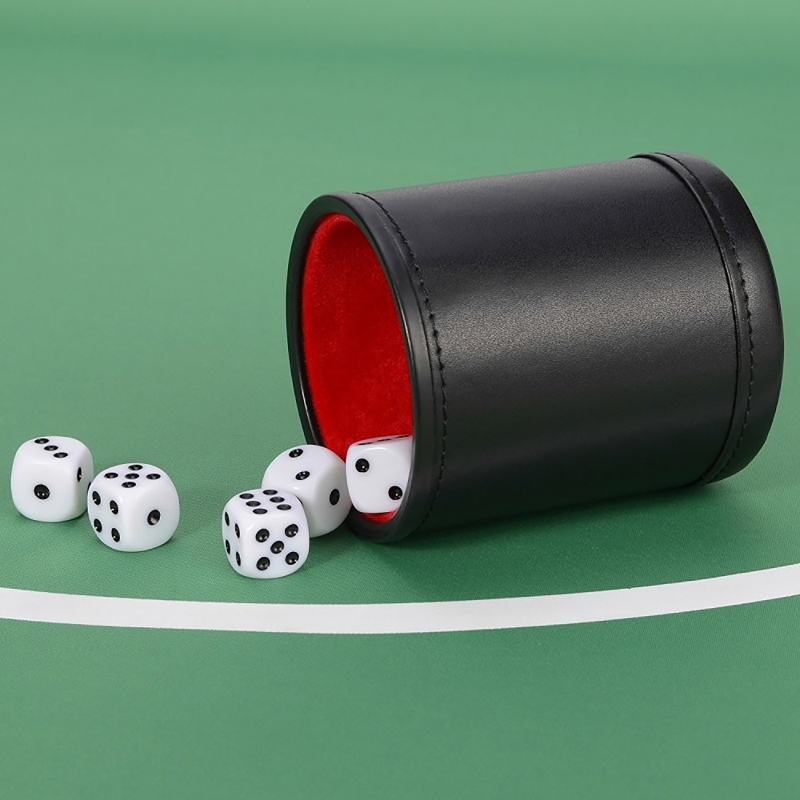 Leather Dice Cup Silent  Shaki - огляд і ціна Board Game Yahtzee